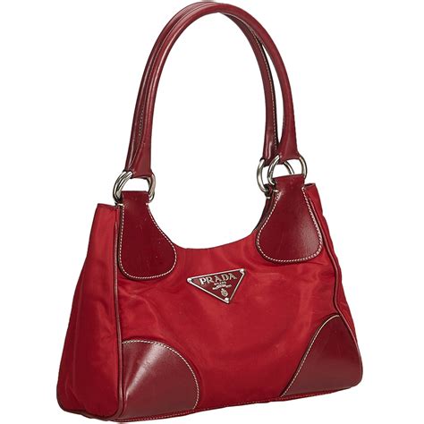 prada purse red leather|pictures black leather prada purses.